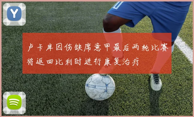 卢卡库因伤缺席意甲最后两轮比赛将返回比利时进行康复治疗
